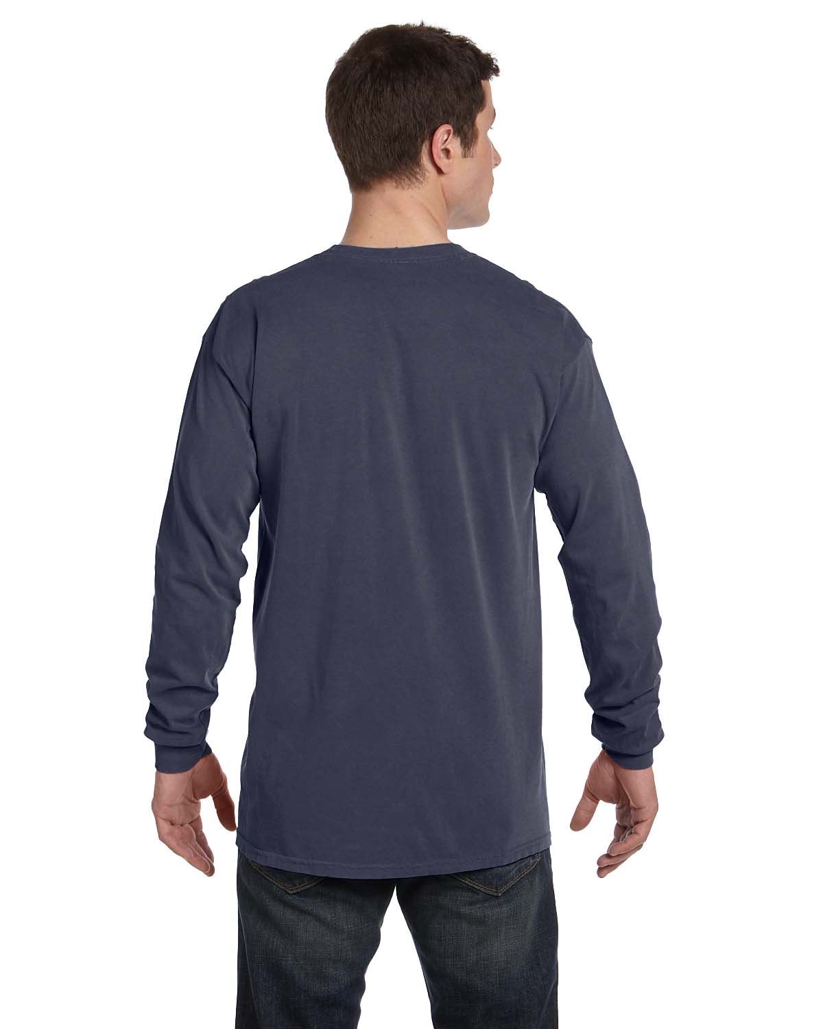 Comfort Colors Mens T-Shirt Long Sleeve Garment Dyed Preshrunk Tee C6014 - Picture 19 of 70