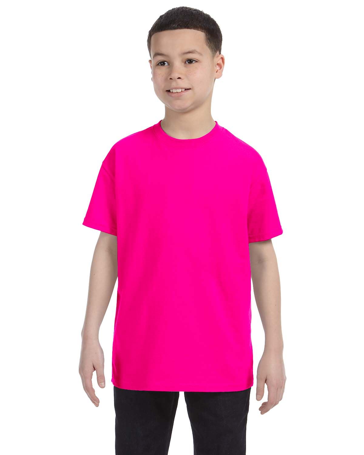 Gildan Youth Short Sleeves Heavy Cotton 5.3 oz XS-XL T-Shirt MG500B - Picture 17 of 31