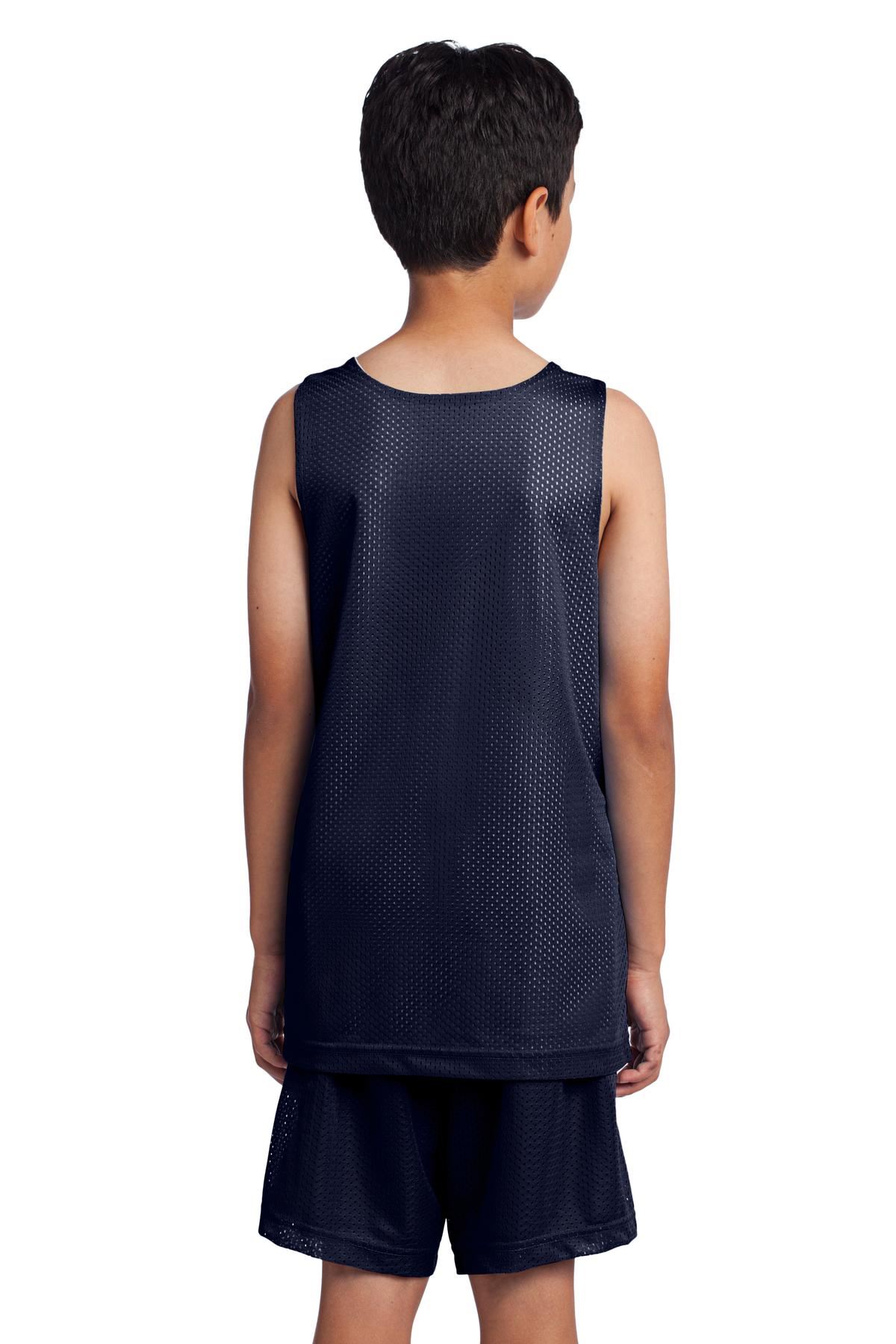 Sport-Tek Youth Basketball PosiCharge Classic Mesh Reversible Tank YST500 - Picture 21 of 25