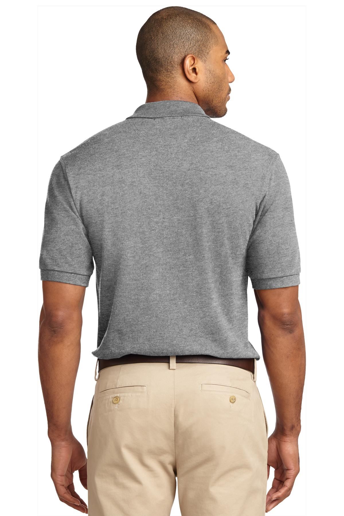 Port Authority Mens Short Sleeve Heavyweight Cotton Pique Polo Shirt K420 - Picture 24 of 42