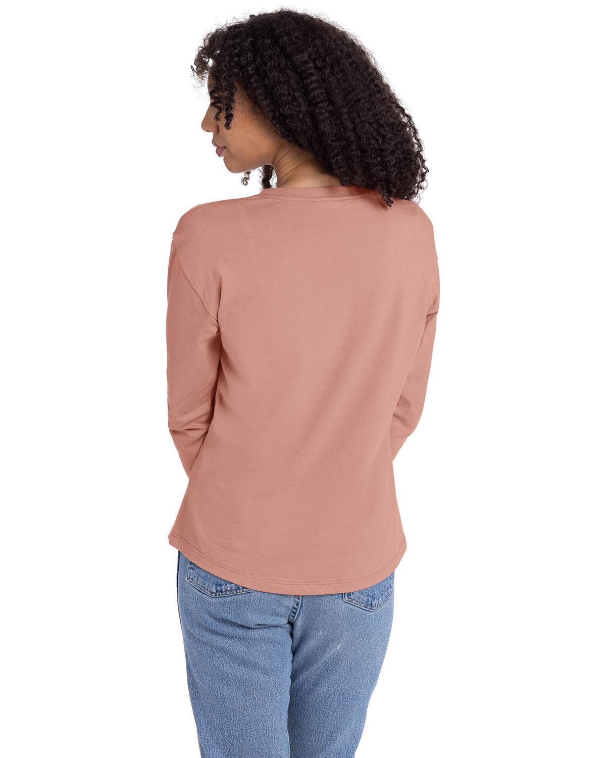 Next Level Apparel Ladies Ring-Spun Cotton Relaxed Long Sleeve T-Shirt 3911NL - Picture 7 of 20