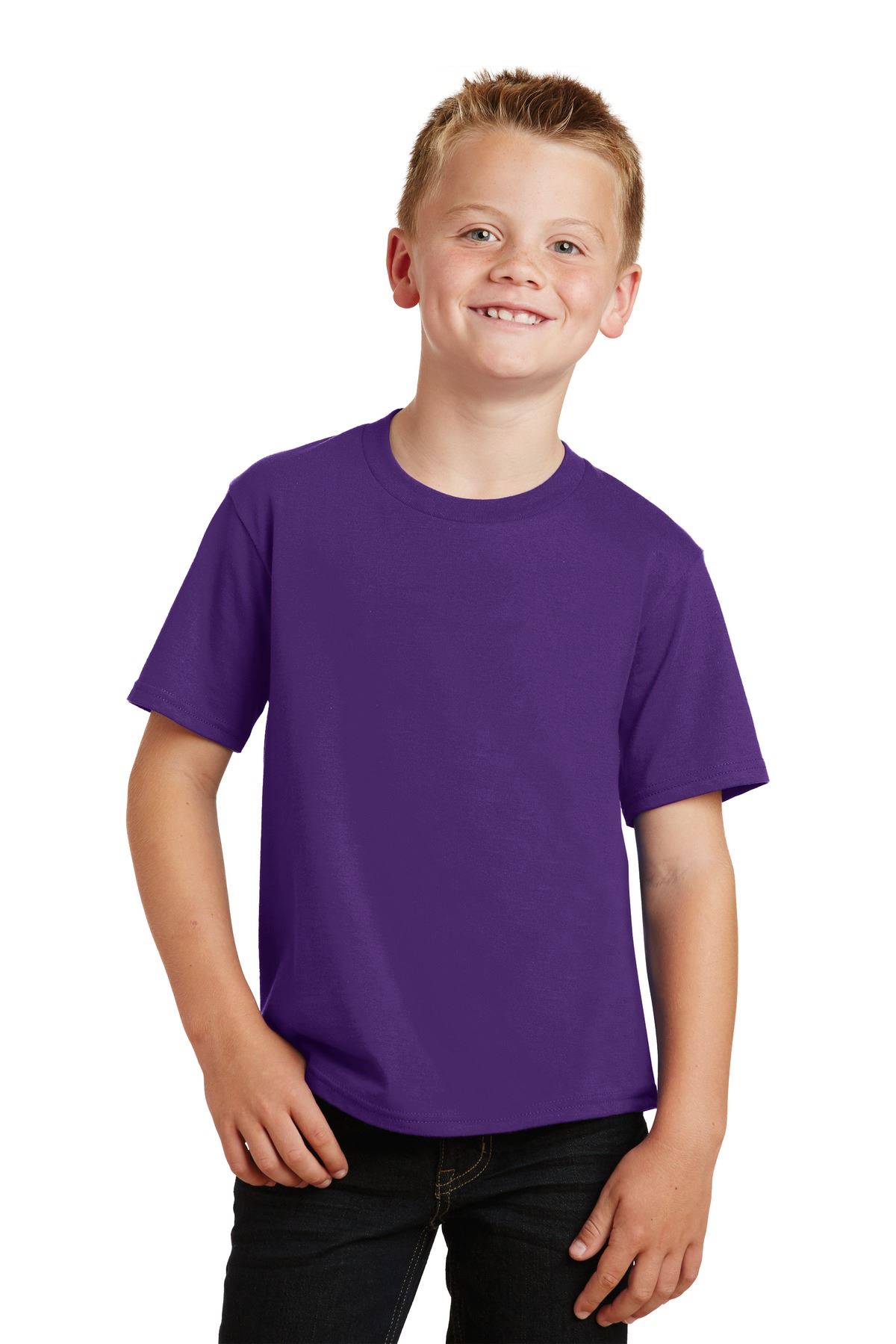 Port & Company Youth Short Sleeve Fan Favorite Crew Neck T-Shirt PC450Y - Picture 45 of 51