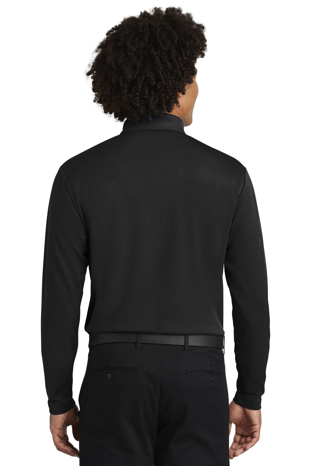 Sport-Tek Mens Long Sleeves Dry Fit  Performance Golf Polo T-Shirt ST640LS - Picture 5 of 19