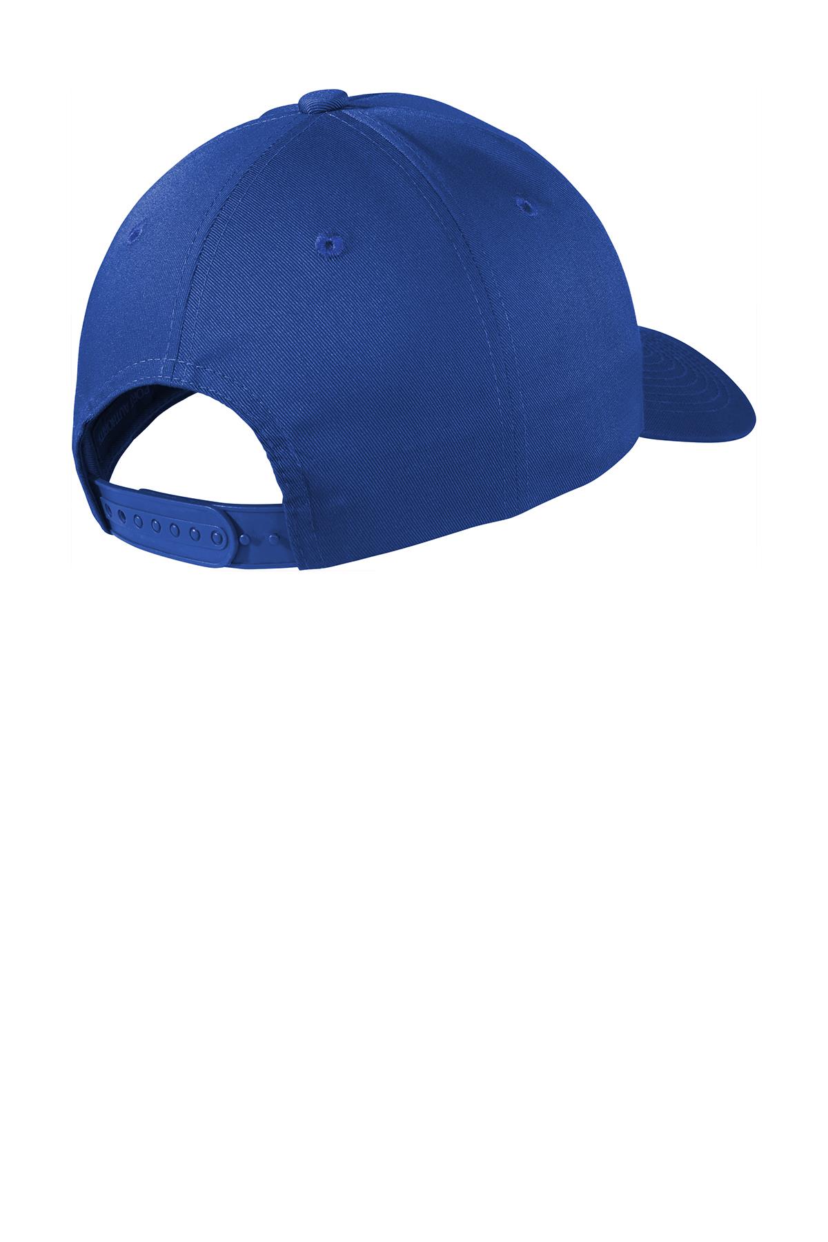 Port Authority Men's Cotton/Polyester Snapback Fine Twill Cap Hat C801 - Picture 15 of 15