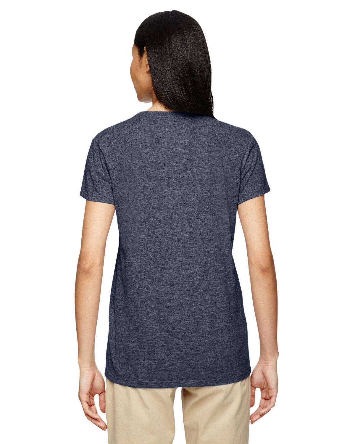 NEW Gildan Women's Heavy Cotton Short Sleeves Ladies V-Neck T-Shirt M-G500VL - Picture 13 of 27