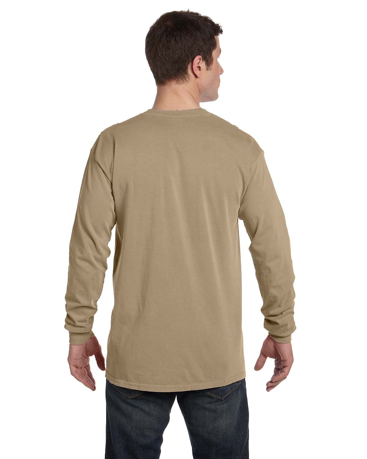 Comfort Colors Mens T-Shirt Long Sleeve Garment Dyed Preshrunk Tee C6014 - Picture 37 of 70