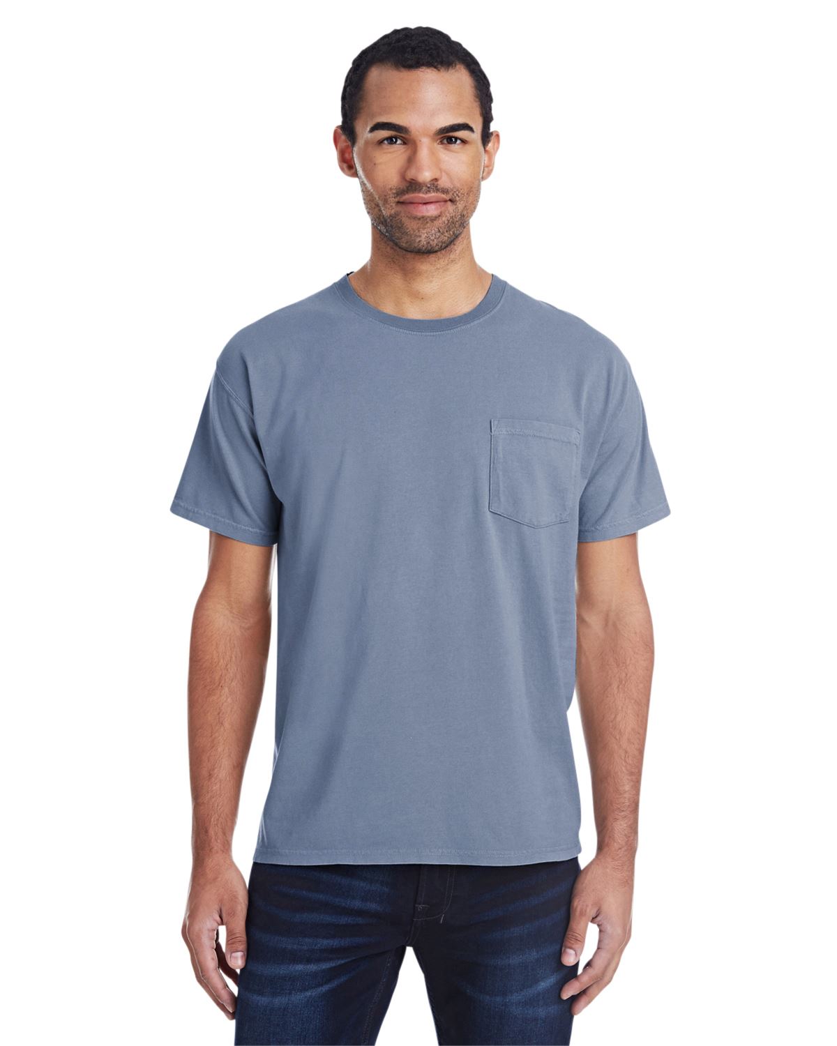 Hanes Mens ComfortWash 100% Cotton Garment-Dyed Pocket T-Shirt GDH150 - Picture 33 of 44
