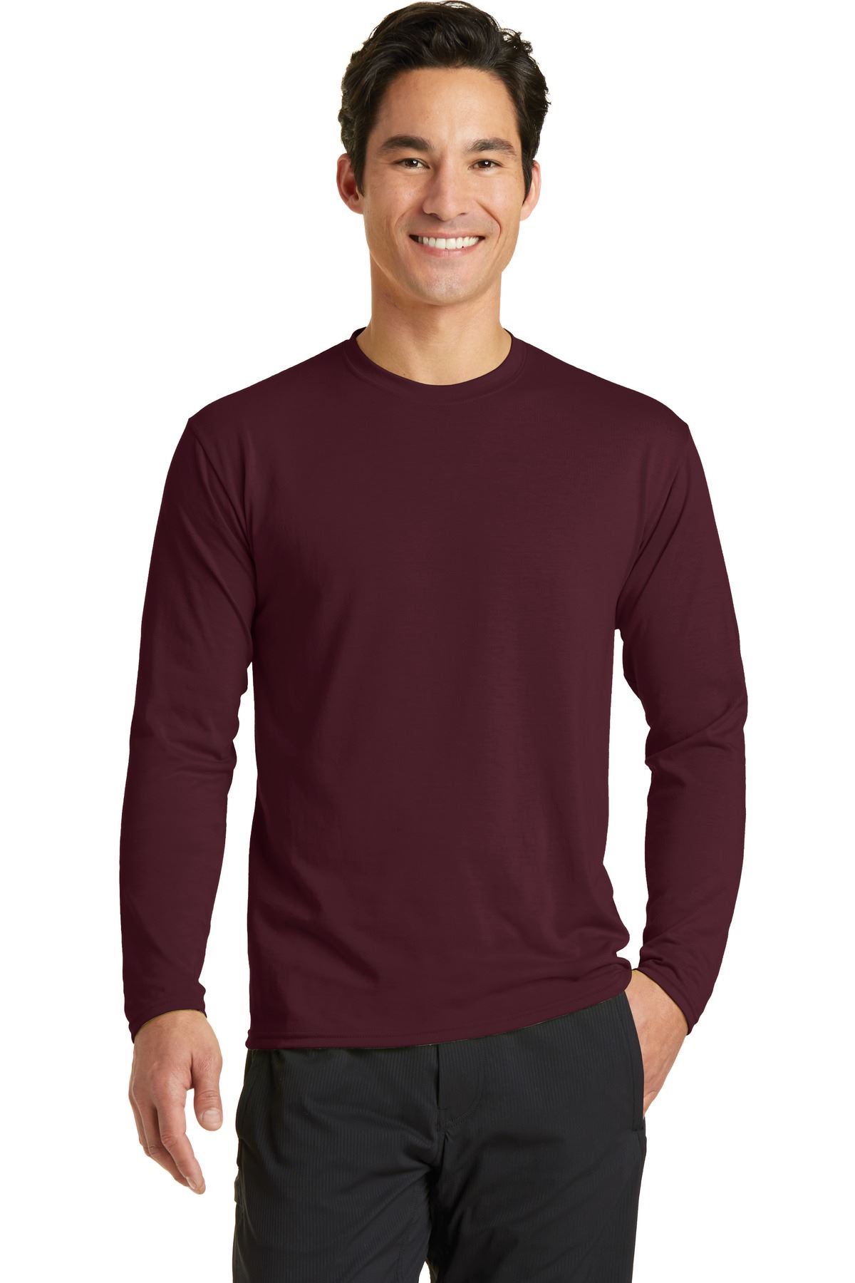 Port & Company Men's Long Sleeve Performance 65/35 Blend T-Shirt PC381LS - Picture 6 of 31