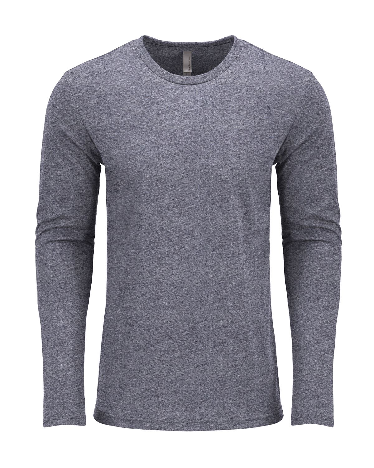 Next Level 6071 Men's Triblend Long Sleeve Crew Tee - Vintage Black, 50% Polyester/25% Cotton/25% Rayon