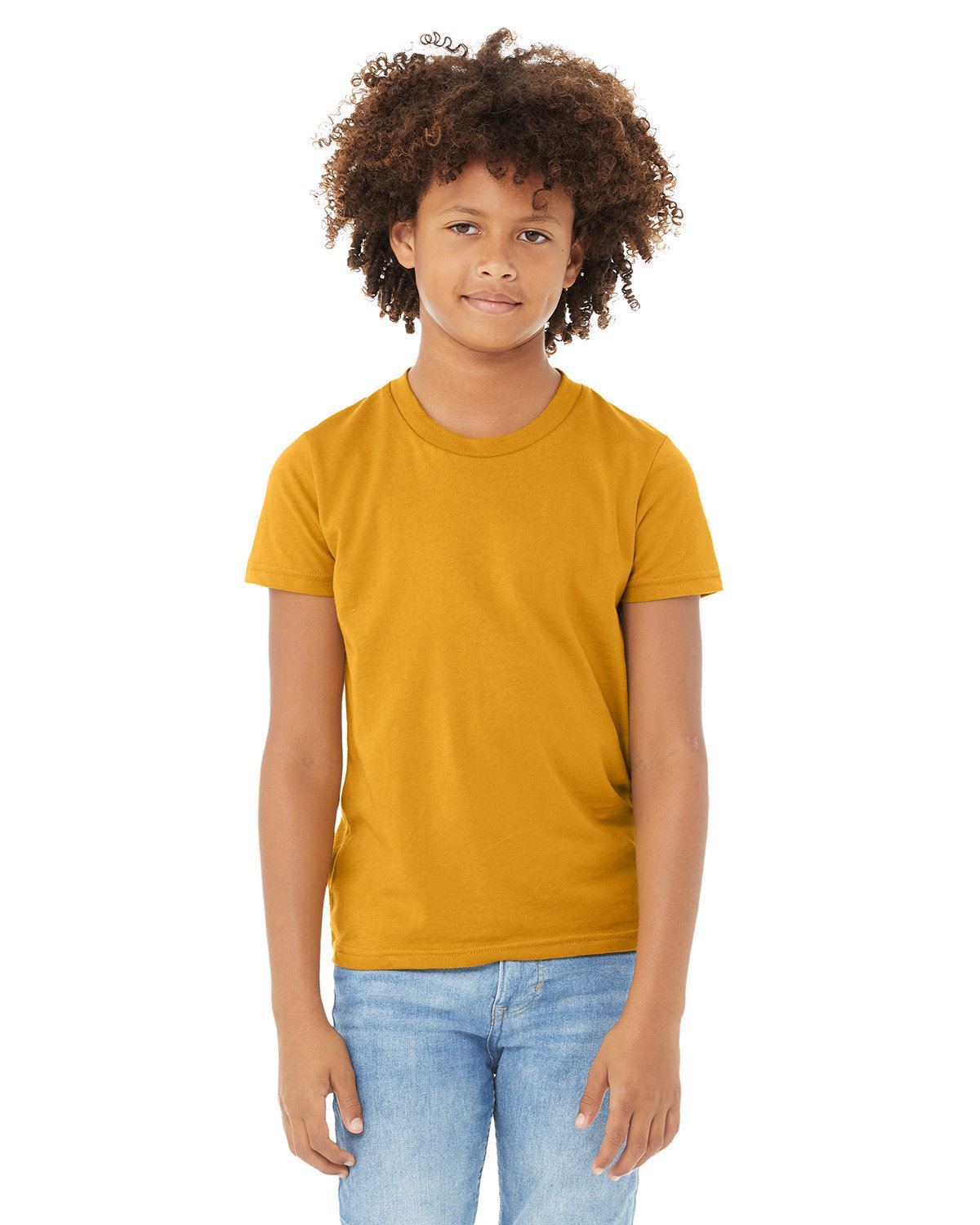 Bella + Canvas Youth Jersey Short-Sleeves Cotton T-Shirt 3001Y - Picture 22 of 41