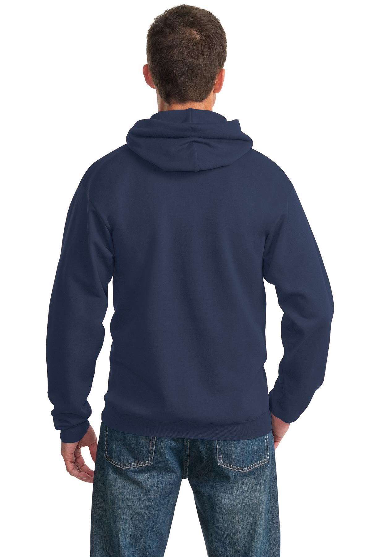 Port & Company 9oz Mens Pullover Hooded Sweatshirt Front Pockets PC90H - Picture 27 of 41