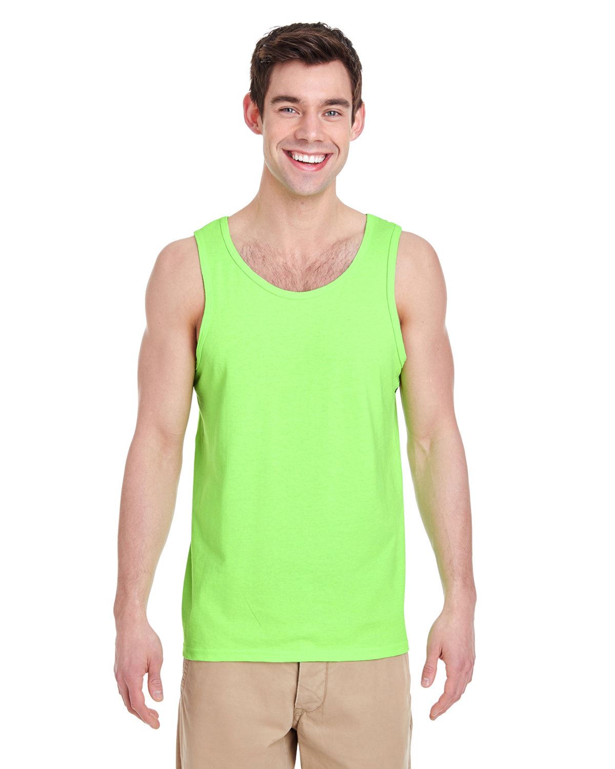 Gildan Adult Heavy Cotton 5.3 oz. Preshrunk Jersey Knit Tank Top G520 XS-3XL - Picture 18 of 47