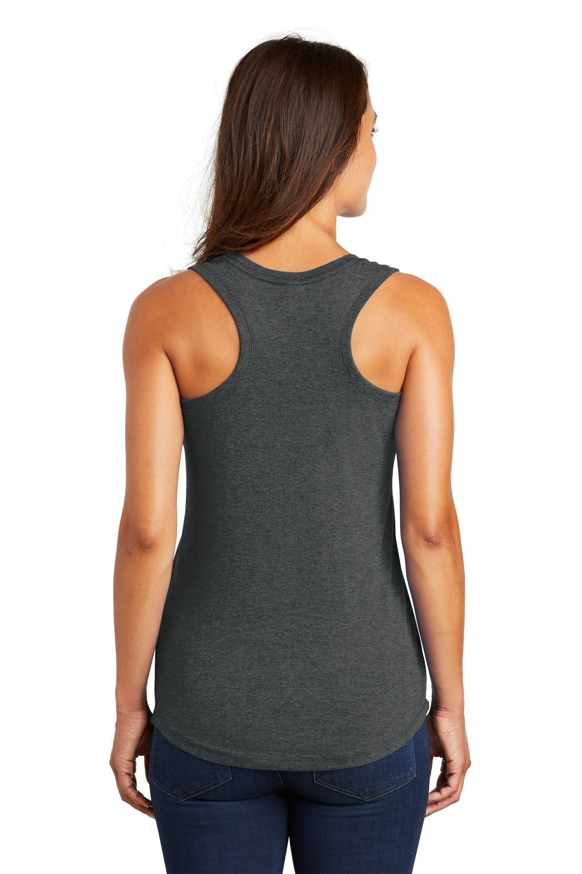 District Womens Sleeveless Perfect Tri Racerback Round Neck Tank Top DM138L - Picture 6 of 30