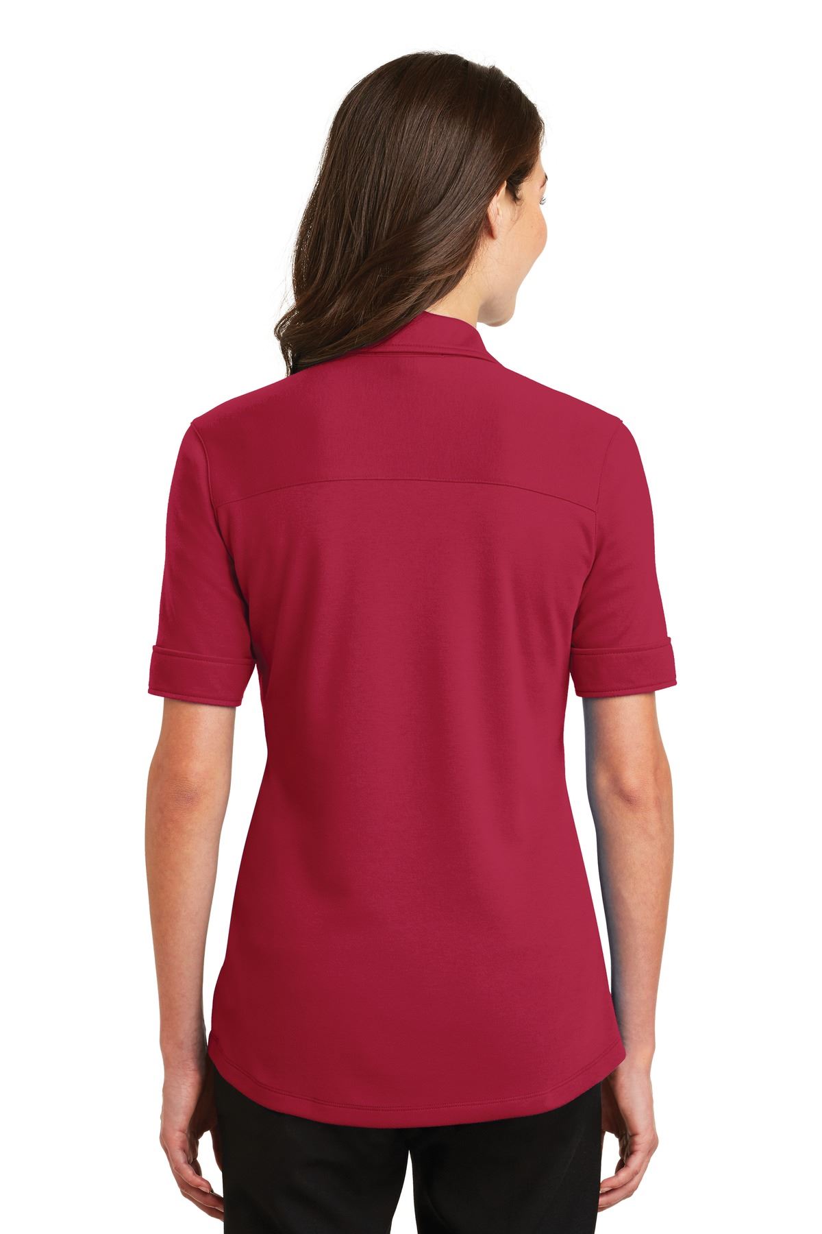 Port Authority Womens Silk Touch Interlock Performance Polo Shirt L5200 - Picture 13 of 21