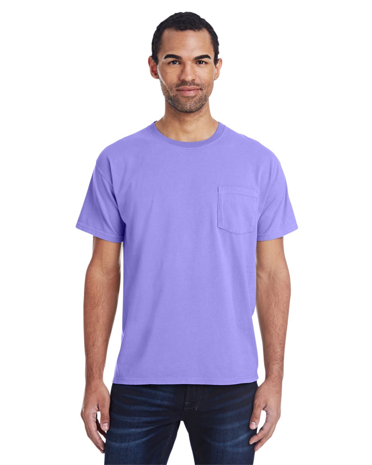 Hanes Mens ComfortWash 100% Cotton Garment-Dyed Pocket T-Shirt GDH150 - Picture 23 of 44