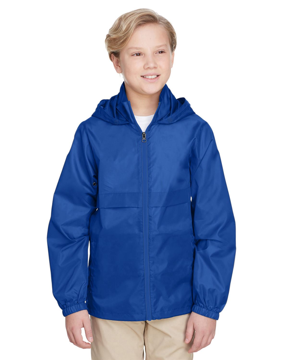 Team 365 Boys Lightweight Jacket Full Zip Water Resistant Finish TT73Y - Picture 30 of 35