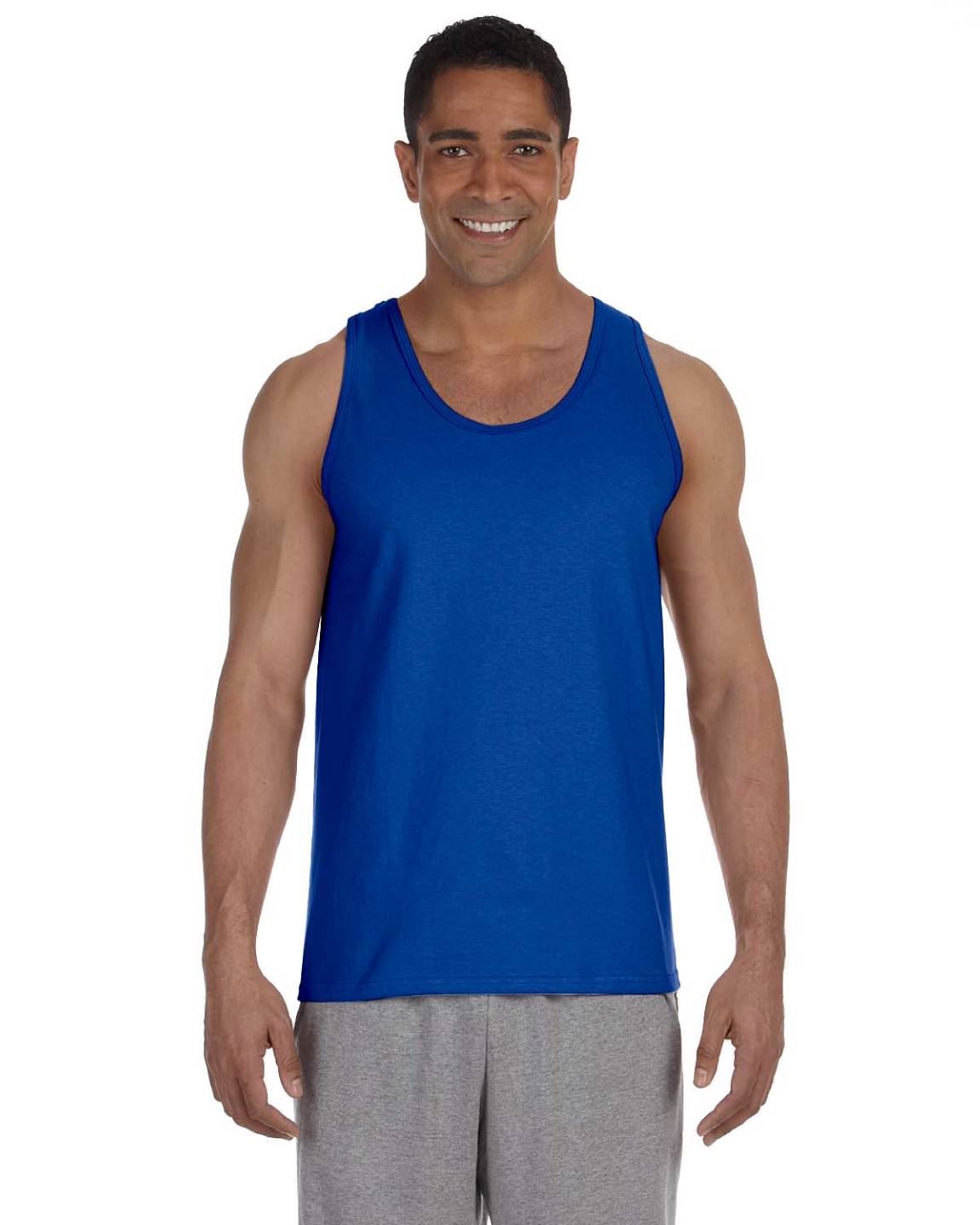 Gildan Mens Tank Top 100% Ultra Cotton Preshrunk 6 oz T-Shirt S-2XL G220 - Picture 23 of 30