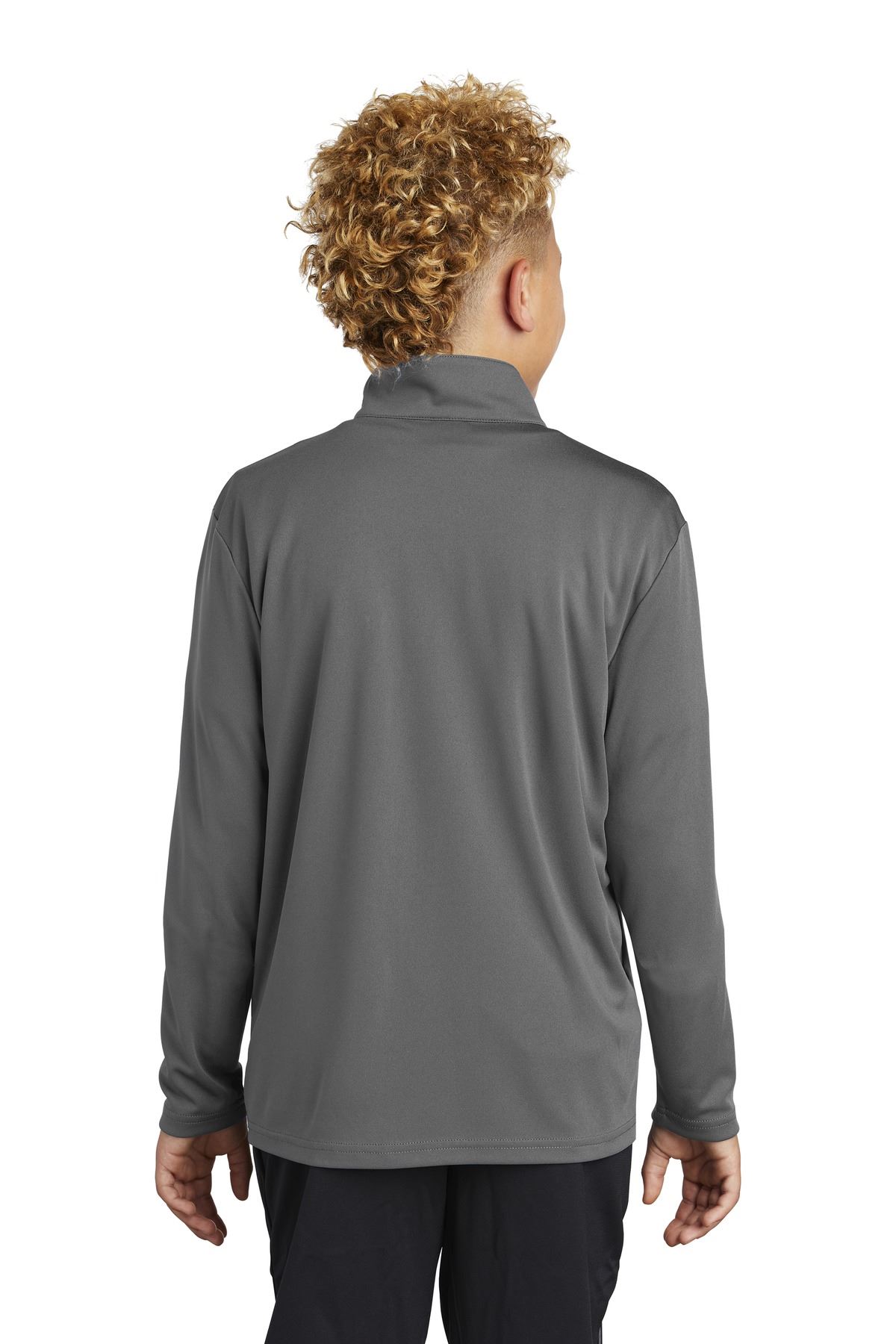Sport-Tek Youth 1/4-Zip Pullover Long Sleeve Lightweight Cadet Collar YST357 - Picture 7 of 13