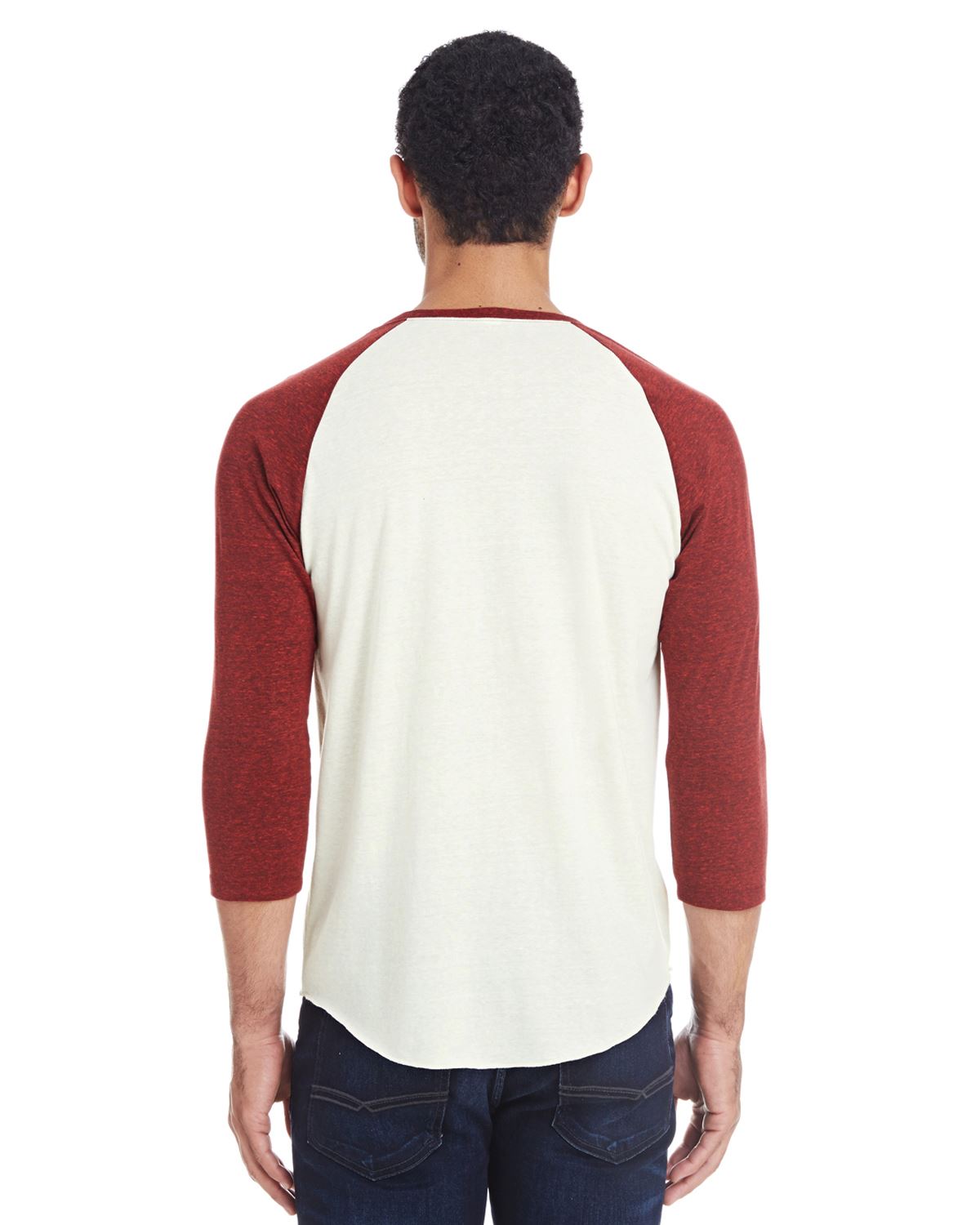 Threadfast Apparel T-Shirts Unisex Triblend 3/4-Sleeve Raglan 302G - Picture 13 of 26