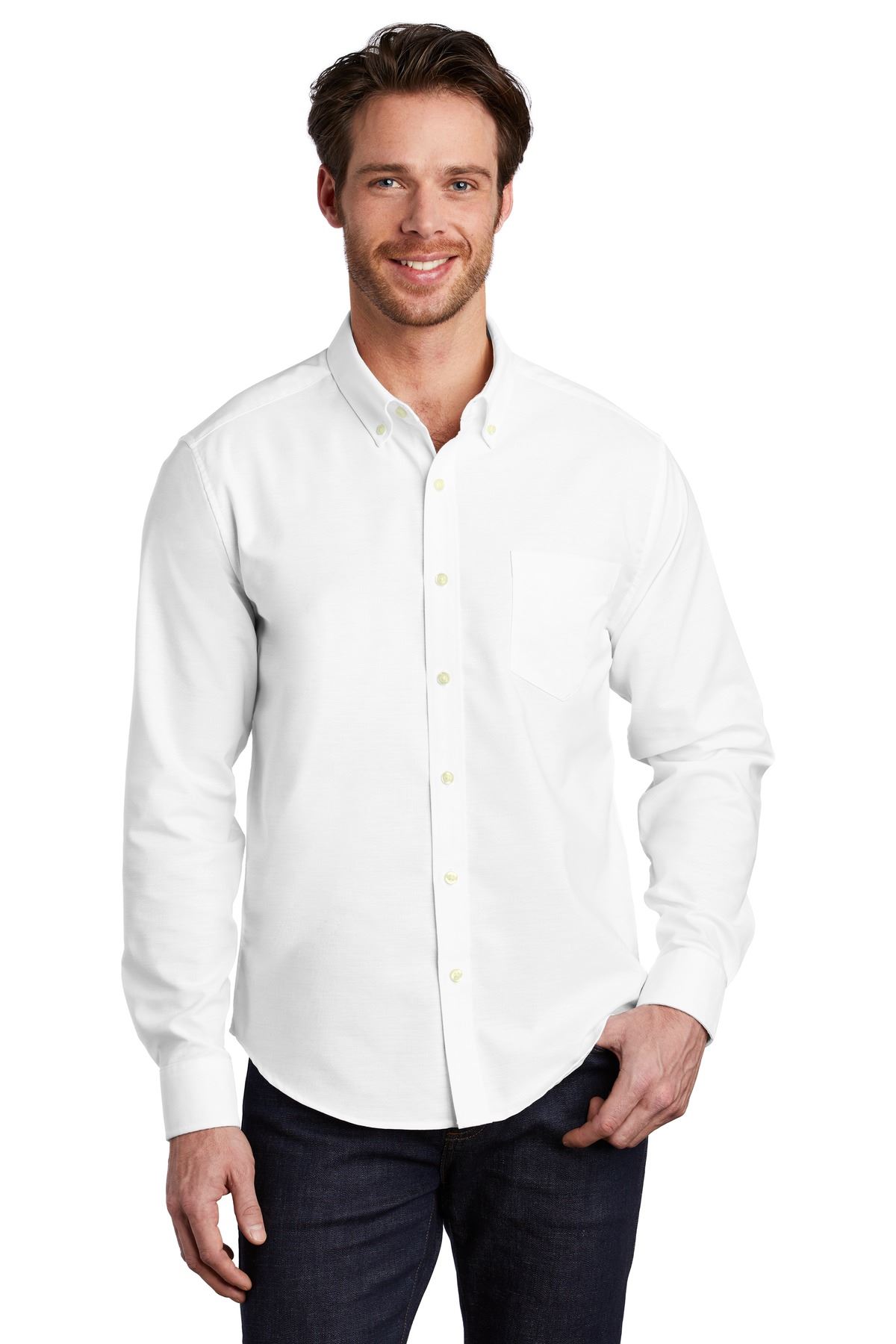Port Authority Untucked Fit SuperPro Oxford S651 - Picture 9 of 10