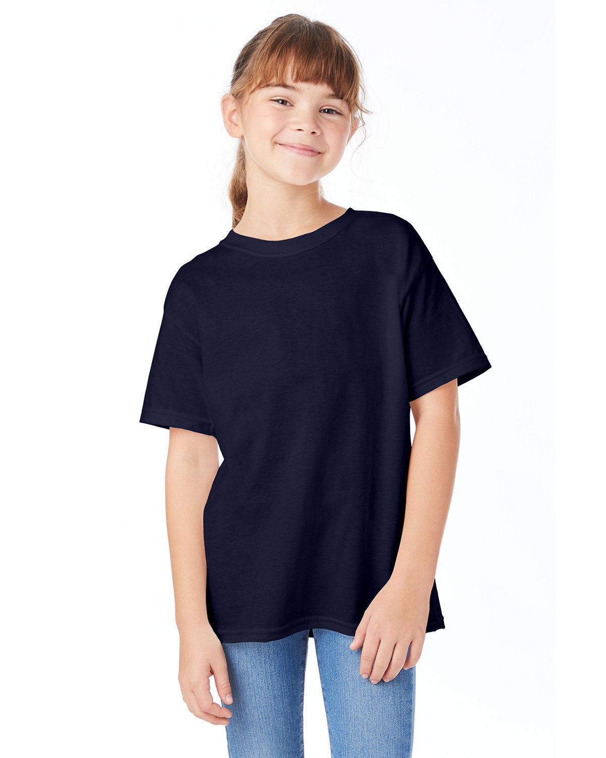 Hanes Youth 5.2 oz Short Sleeves ComfortSoft Cotton XS-XL T-Shirt 5480 - Picture 7 of 39