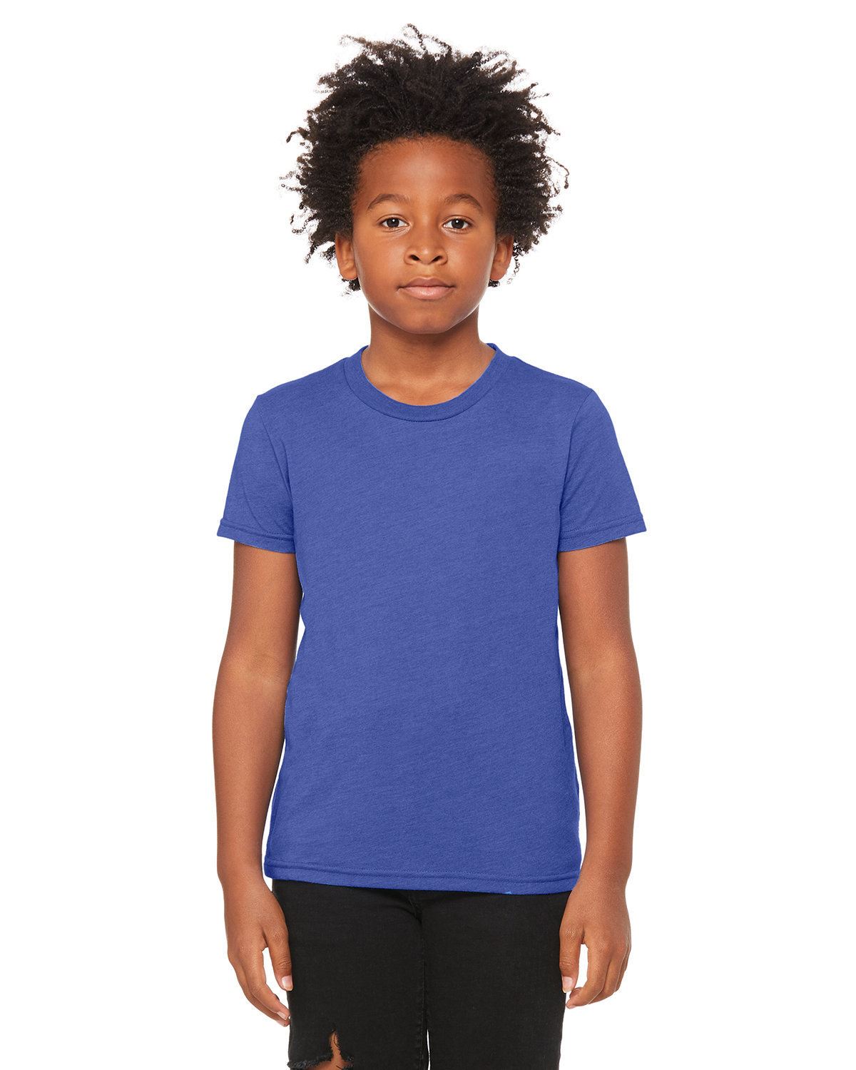 Bella + Canvas Youth Short Sleeve Basic Plain CVC Jersey T-Shirt 3001YCV - Picture 23 of 37