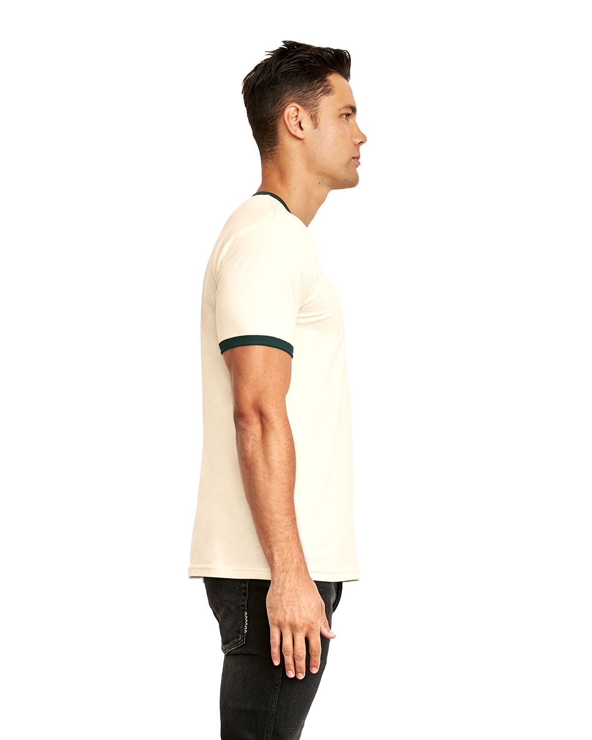 【 】★CREST RINGER TSHIRT★正規品★ Next Level Unisex Ringer T-Shirt Short Sleeves Casual