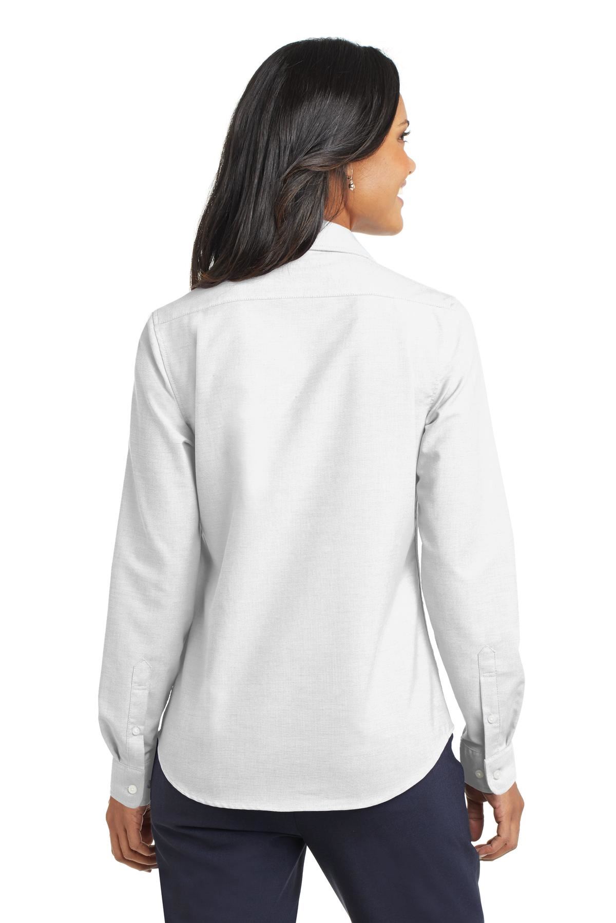 Port Authority Womens Long Sleeve SuperPro Oxford Dress Shirt L658 - Picture 15 of 15