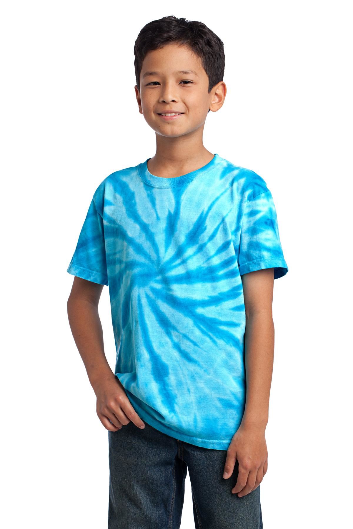 Port & Company Youth Short Sleeve 100% Cotton Tie-Dye T-Shirt PC147Y - Picture 38 of 43