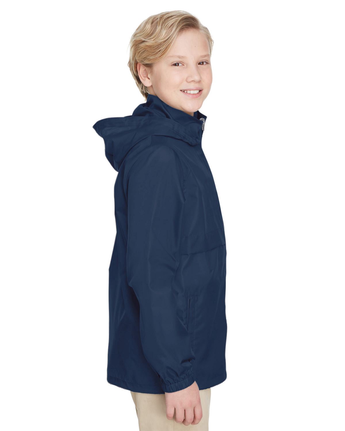 Team 365 Boys Lightweight Jacket Full Zip Water Resistant Finish TT73Y - Picture 11 of 35