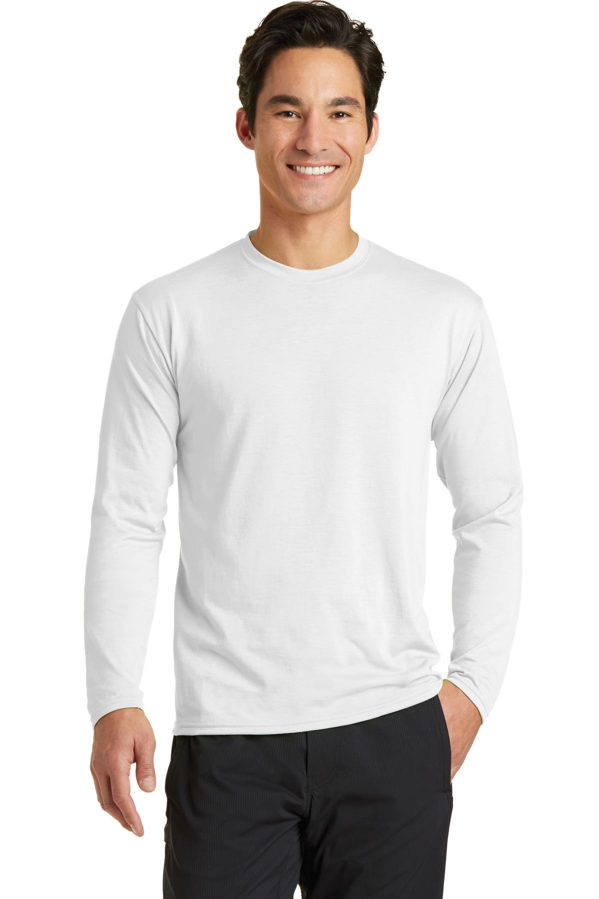 Port & Company Men's Long Sleeve Performance 65/35 Blend T-Shirt PC381LS - Picture 30 of 31