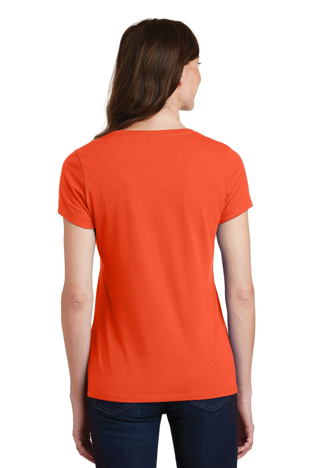 Port & Company Women's Short Sleeve V-Neck Fan Favorite T-Shirt LPC450V - Picture 31 of 43