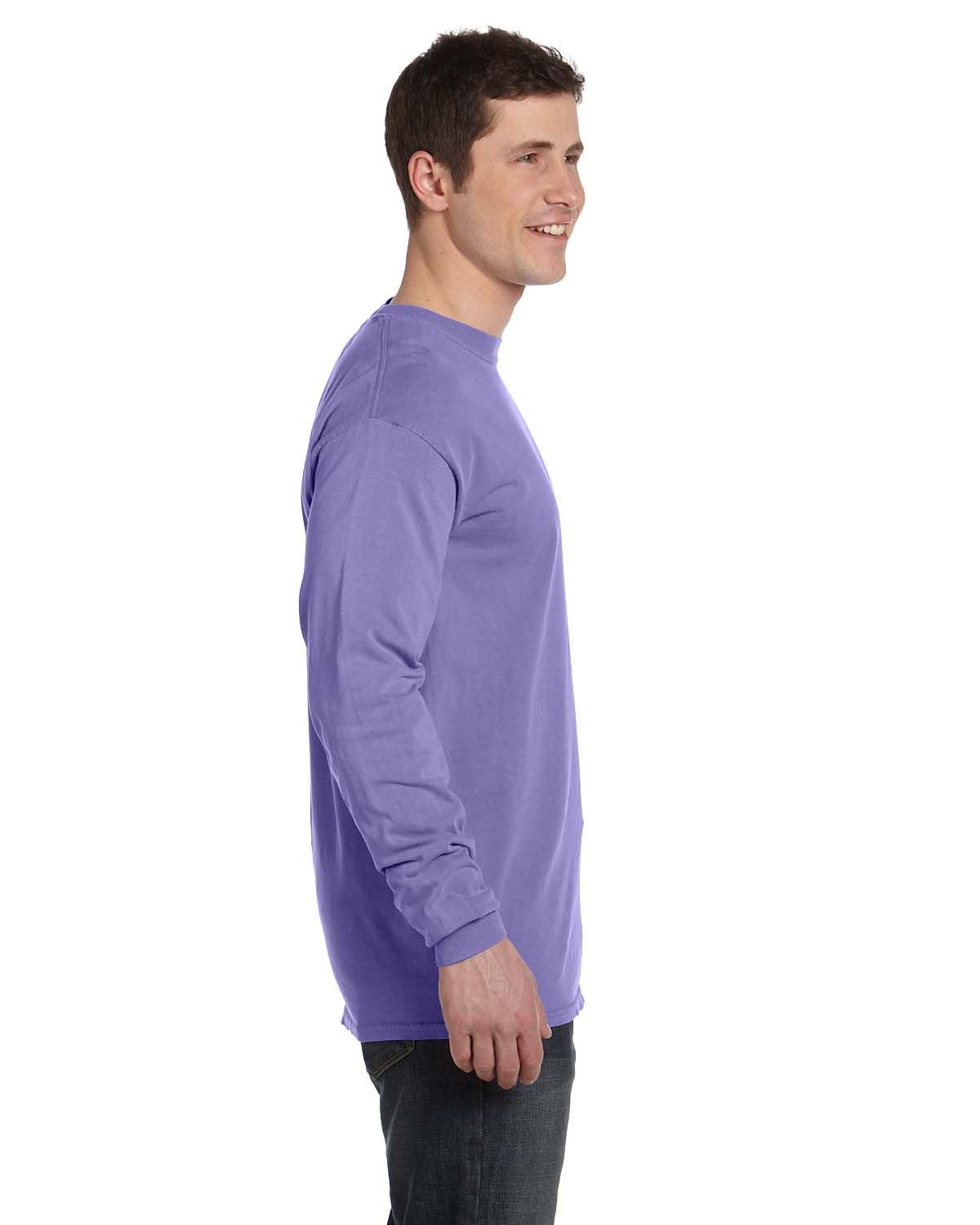 Comfort Colors Mens T-Shirt Long Sleeve Garment Dyed Preshrunk Tee C6014 - Picture 61 of 70