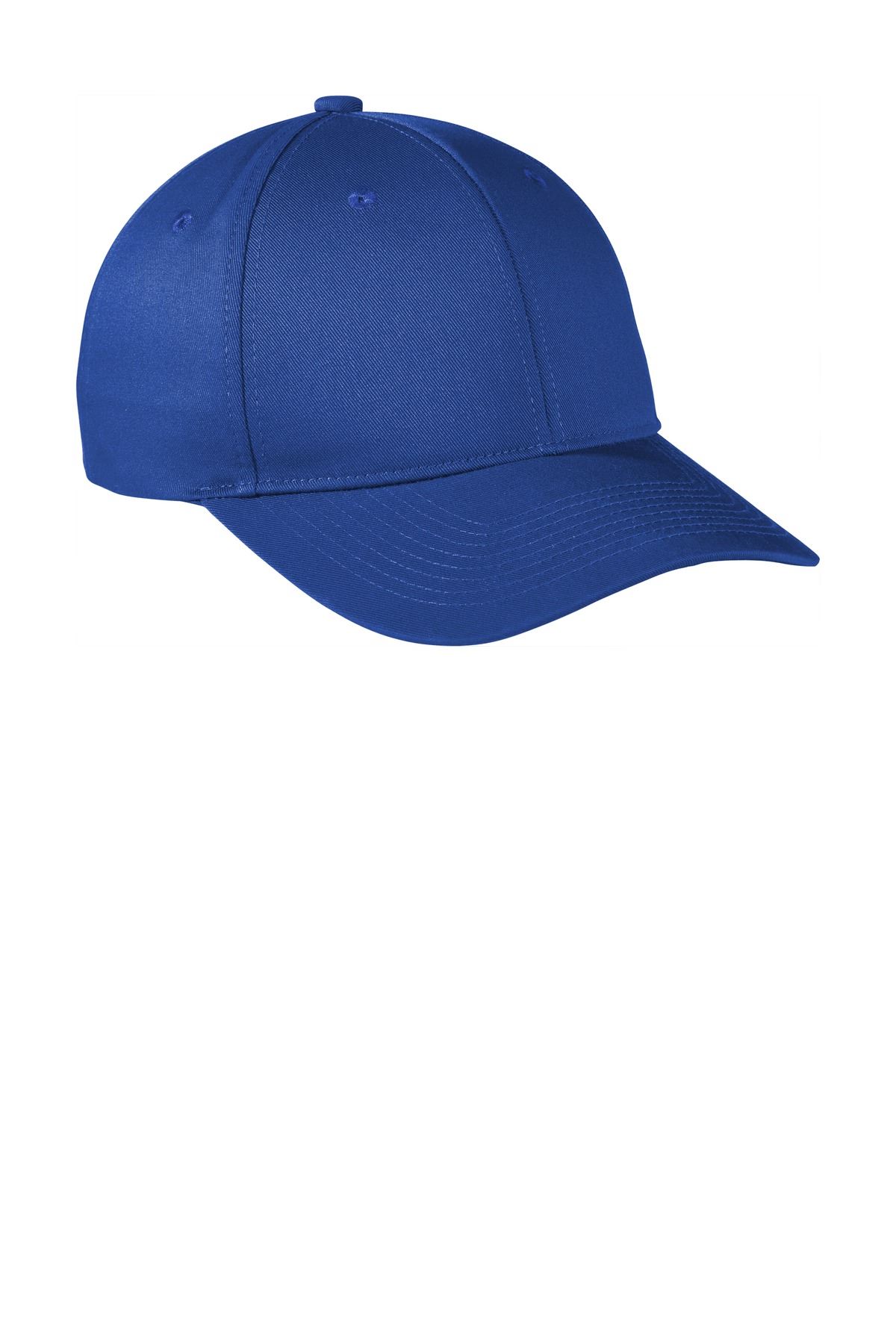 Port Authority Men's Cotton/Polyester Snapback Fine Twill Cap Hat C801 - Picture 14 of 15