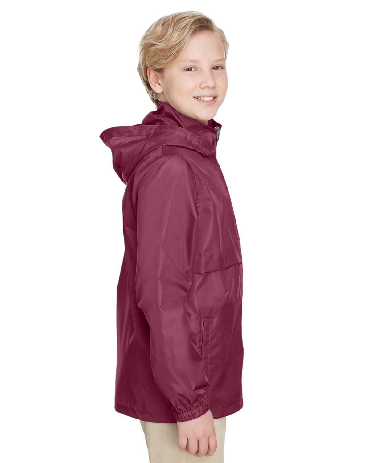 Team 365 Boys Lightweight Jacket Full Zip Water Resistant Finish TT73Y - Picture 20 of 35