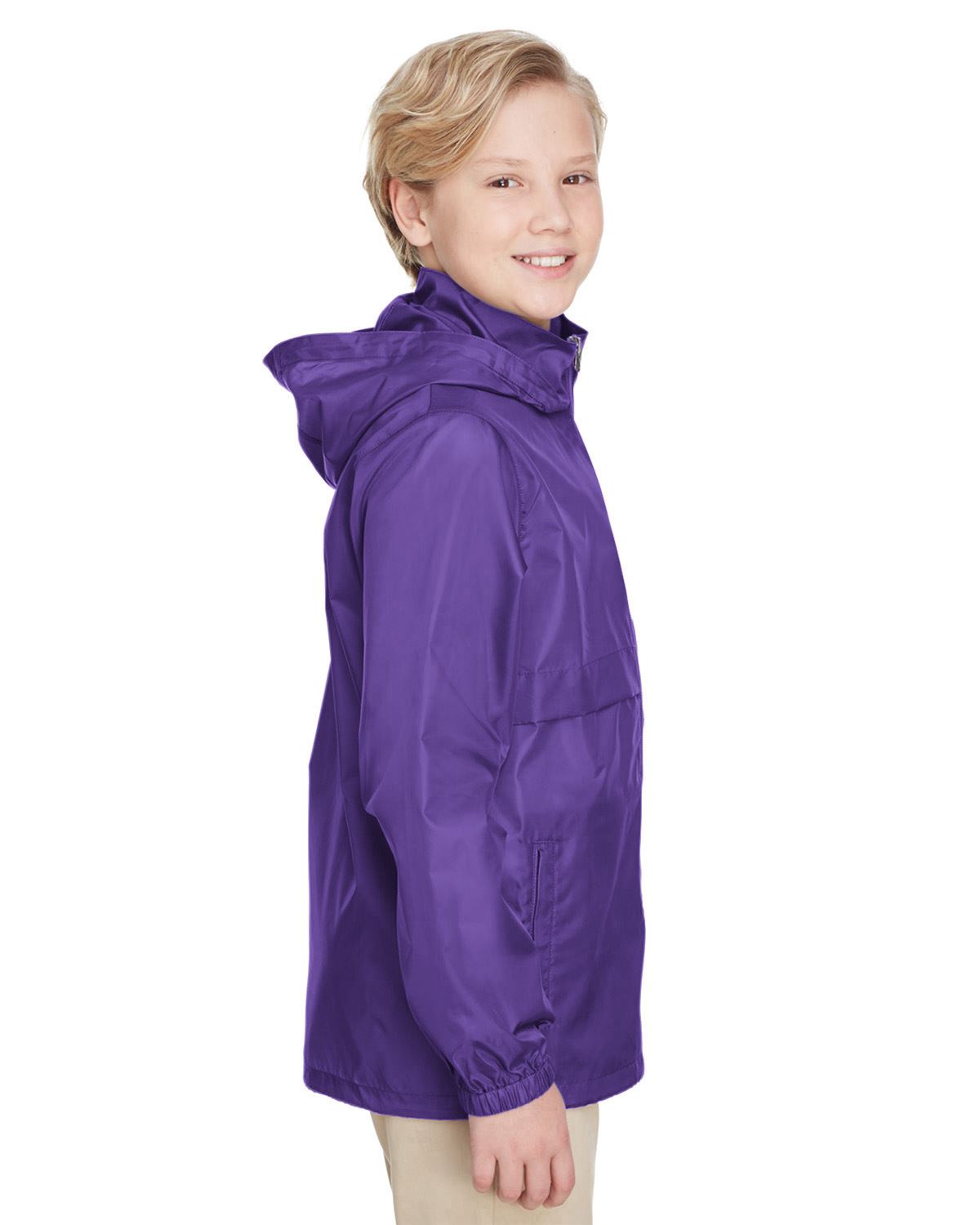 Team 365 Boys Lightweight Jacket Full Zip Water Resistant Finish TT73Y - Picture 26 of 35