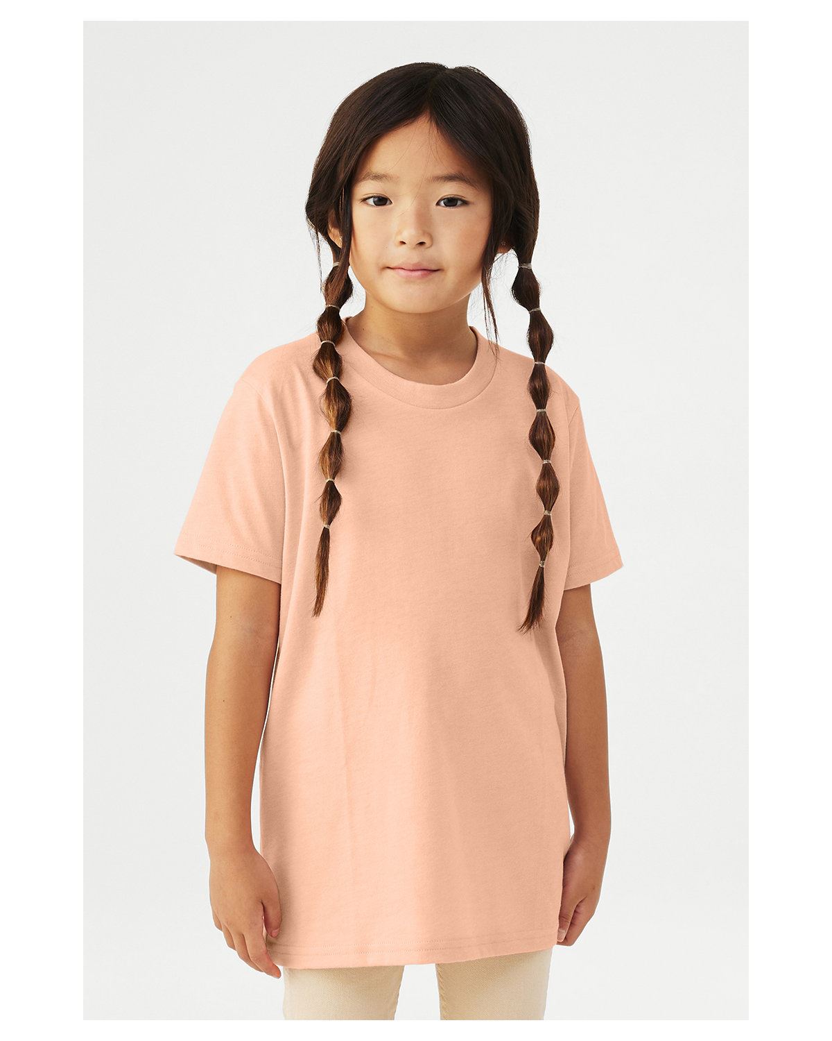 Bella + Canvas Youth Short Sleeve Basic Plain CVC Jersey T-Shirt 3001YCV - Picture 18 of 37