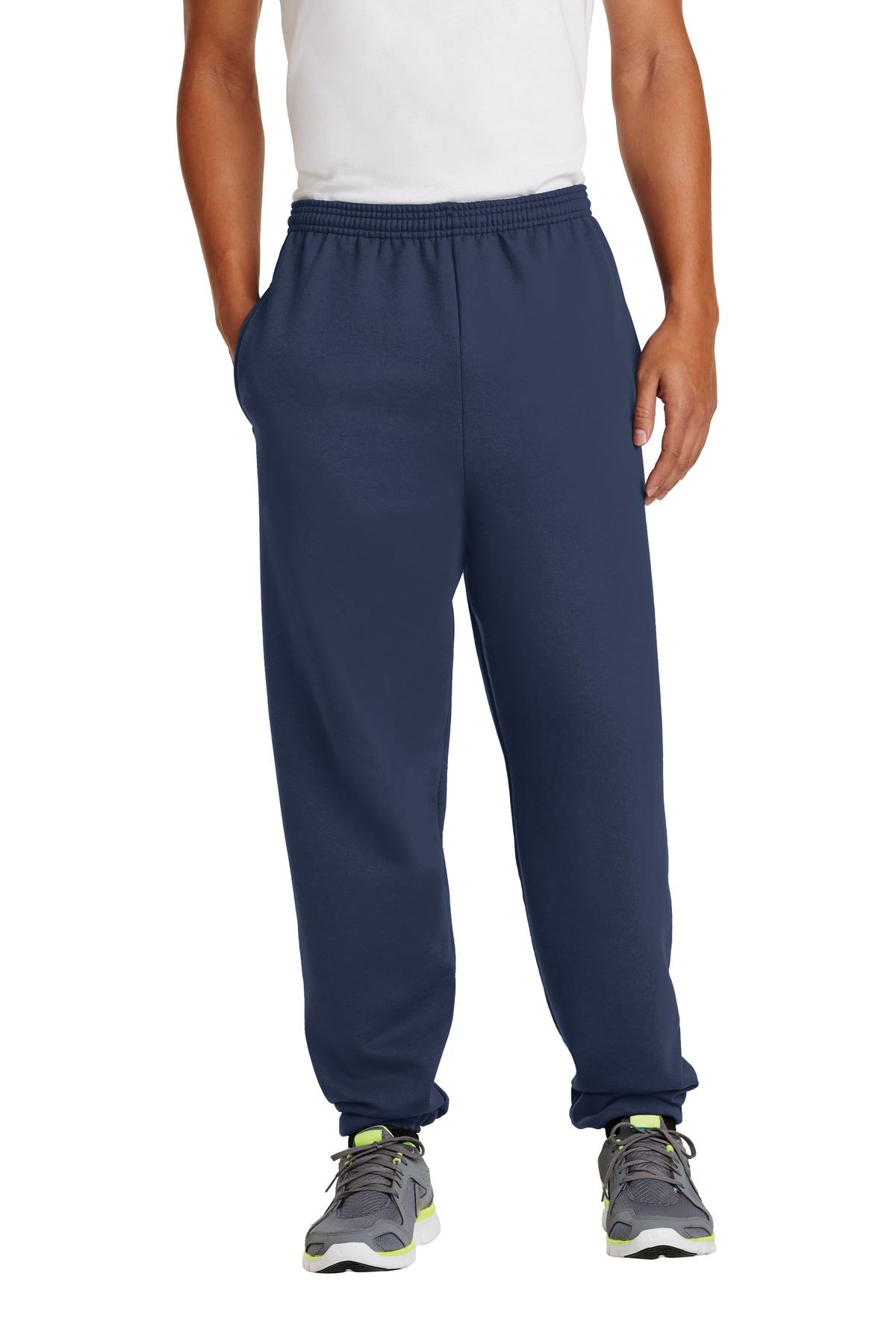 Port & Company 9-ounce, 50/50 cotton/poly Fleece Sweatpant With Pockets PC90P - Picture 7 of 8