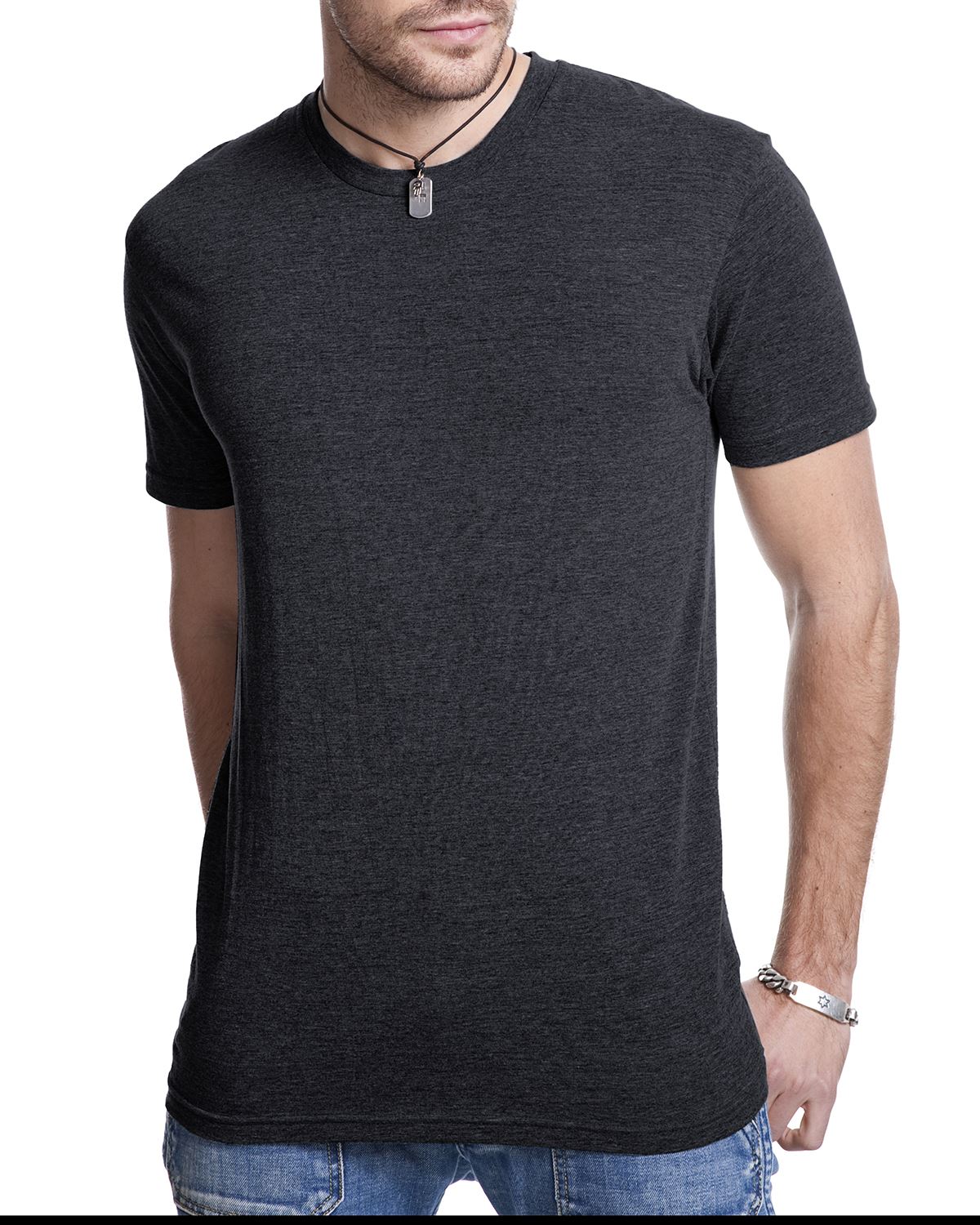 NEW Next Level Men's Premium Fit Triblend Crew T-Shirt M-6010 - Picture 9 of 14