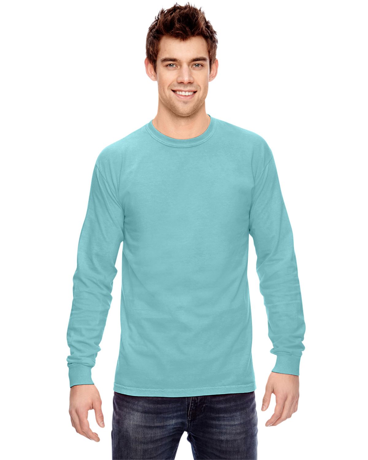 Comfort Colors Mens T-Shirt Long Sleeve Garment Dyed Preshrunk Tee C6014 - Picture 12 of 70