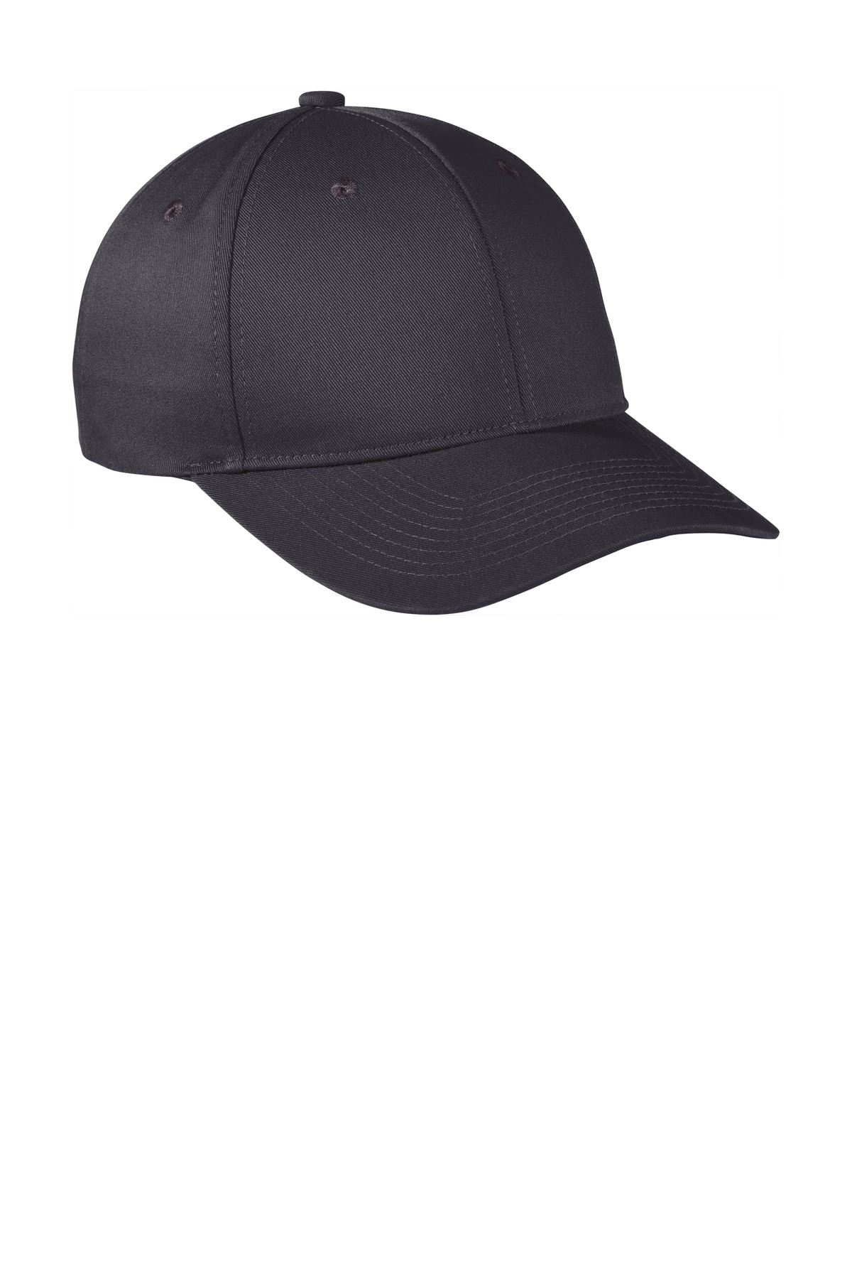 Port Authority Men's Cotton/Polyester Snapback Fine Twill Cap Hat C801 - Picture 6 of 15