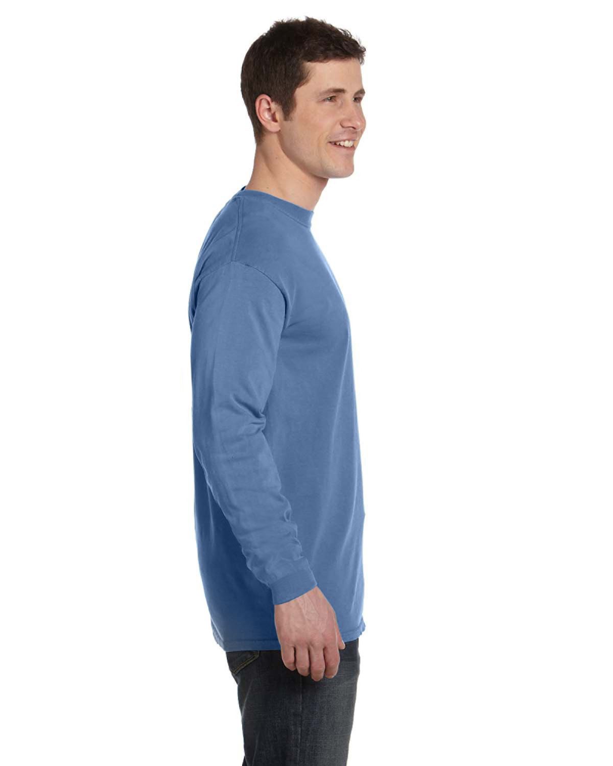 Comfort Colors Mens T-Shirt Long Sleeve Garment Dyed Preshrunk Tee C6014 - Picture 64 of 70