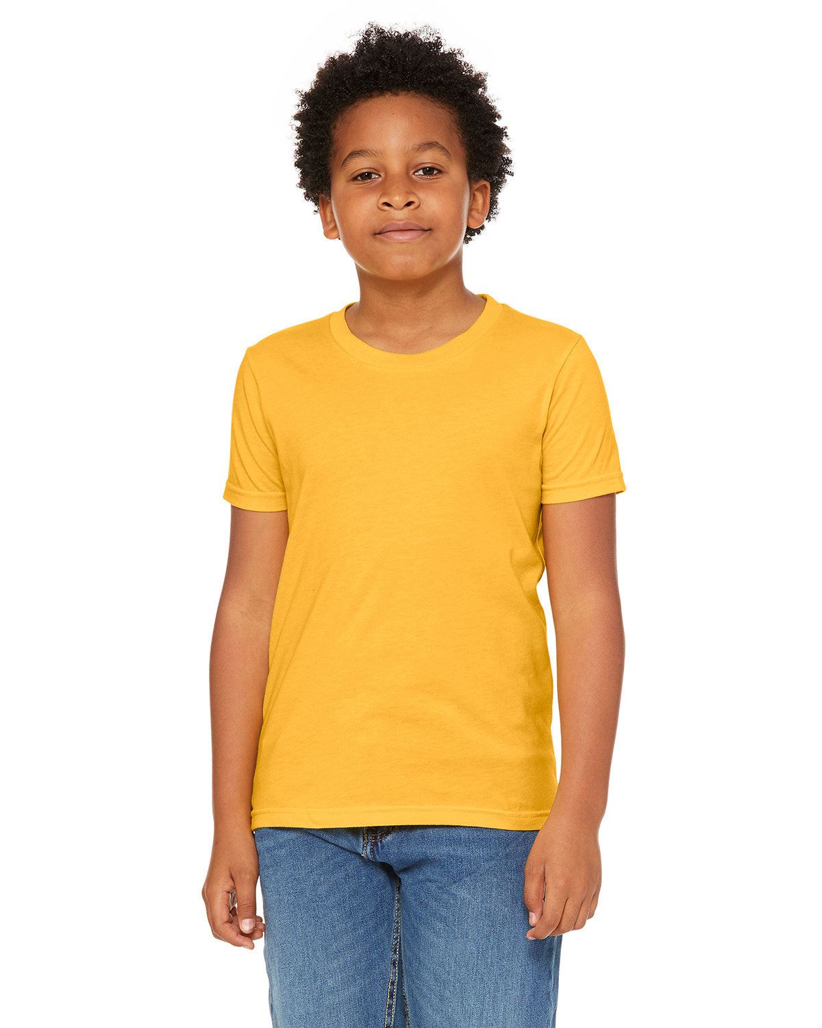 Bella + Canvas Youth Short Sleeve Basic Plain CVC Jersey T-Shirt 3001YCV - Picture 31 of 37