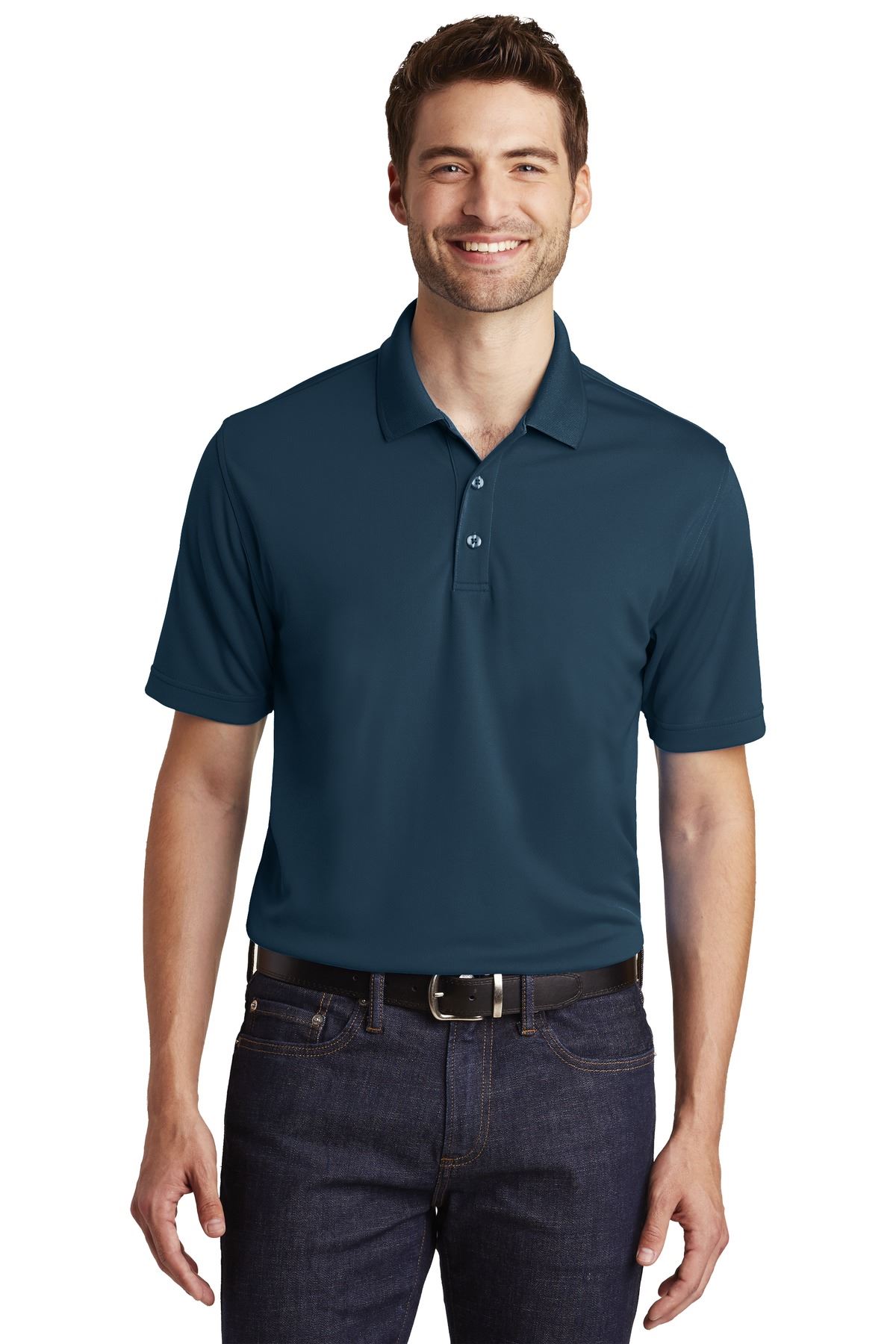 Port Authority Mens Short Sleeve Moisture Wicking UV Micro Mesh Polo Shirt K110 - Picture 12 of 14