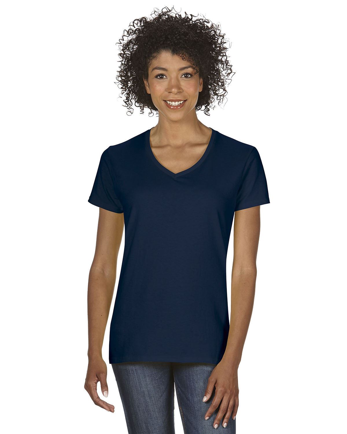 NEW Gildan Women's Heavy Cotton Short Sleeves Ladies V-Neck T-Shirt M-G500VL - Picture 21 of 27