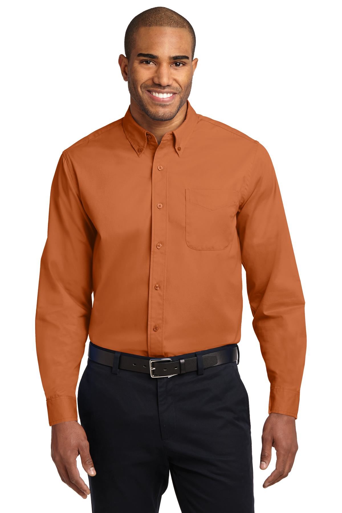 Port Authority Long Sleeve Button Down collar Easy Care Shirt S608 - Picture 46 of 51