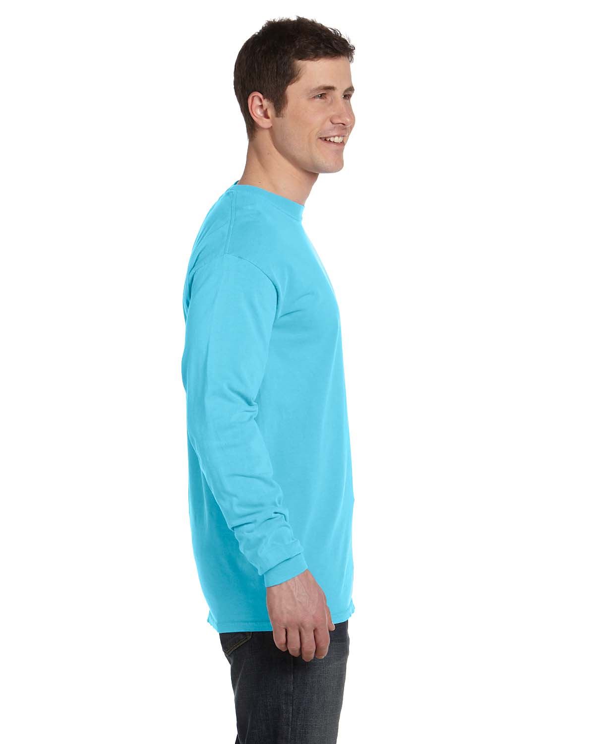 Comfort Colors Mens T-Shirt Long Sleeve Garment Dyed Preshrunk Tee C6014 - Picture 41 of 70