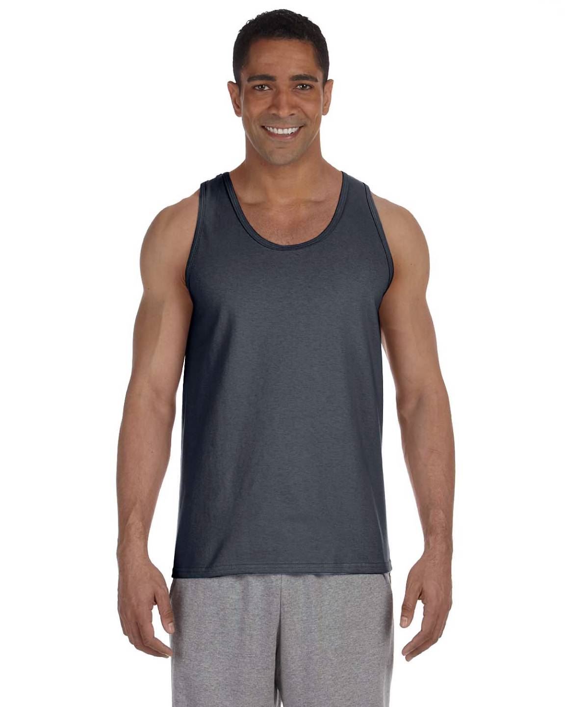 Gildan Mens Tank Top 100% Ultra Cotton Preshrunk 6 oz T-Shirt S-2XL G220 - Picture 11 of 30