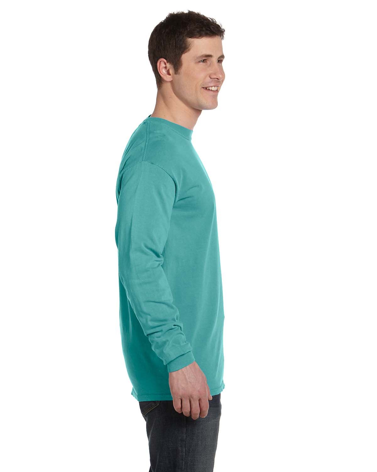 Comfort Colors Mens T-Shirt Long Sleeve Garment Dyed Preshrunk Tee C6014 - Picture 55 of 70