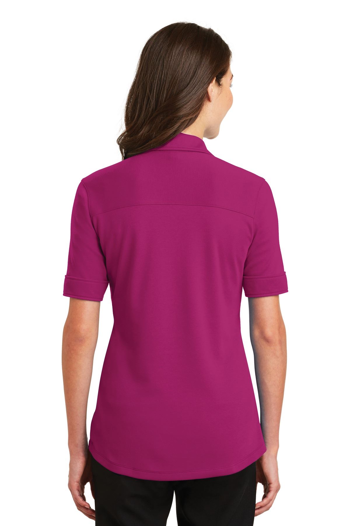 Port Authority Womens Silk Touch Interlock Performance Polo Shirt L5200 - Picture 11 of 21